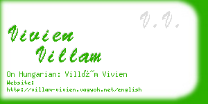 vivien villam business card